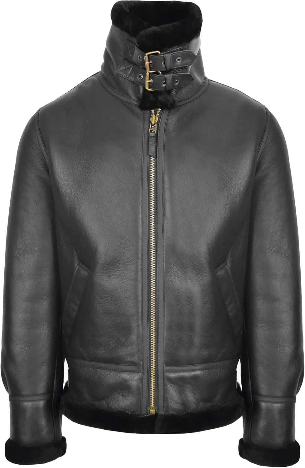 Men's Genuine Sheepskin Flight Jackets Original Aviator Classic Pilot Authentic B3 Bomber Wilbur