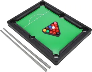 Mini Billiard Set, 15Pcs Balls Kid Pool Table Portable Desktop for 3 Years Old