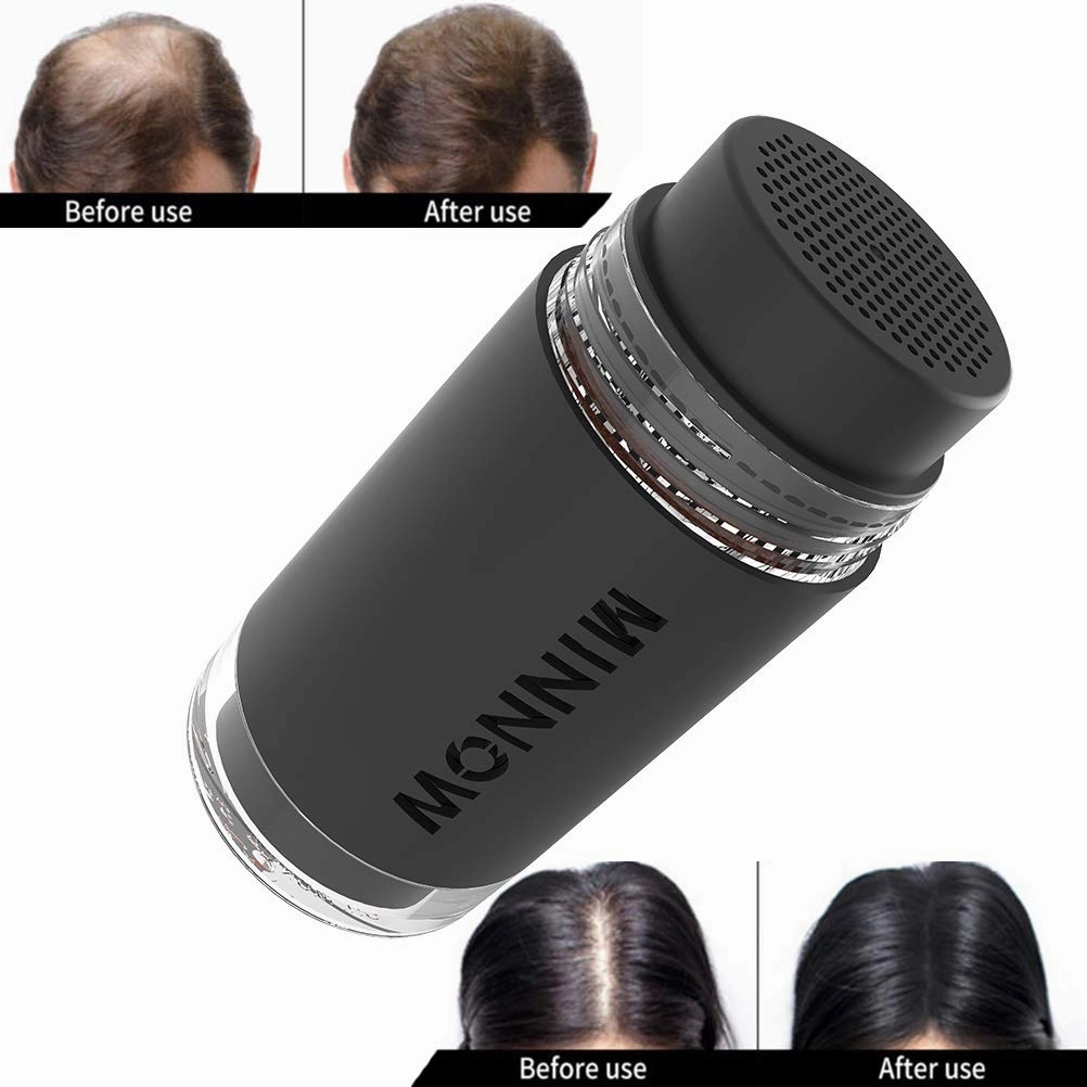 MINNOW Hair Building Fibers,Keratin Hair Fibers Hair Loss Concealer For Thinning Hair Powder Volumizing Based,16grams/0.56oz (DARK BROWN)