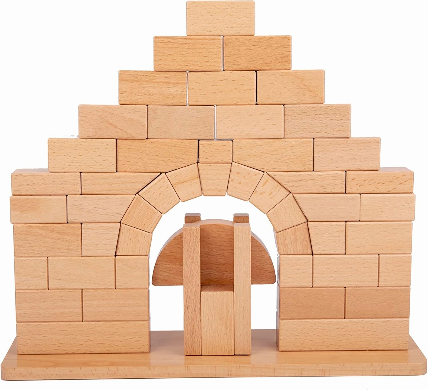 Montessori Toys for 3  Years Roman Arch Bridge Wooden Toys Baby Games Scientific Construction Stacked Building Blocks Toddler Learning Educational Toys Gift for Kid