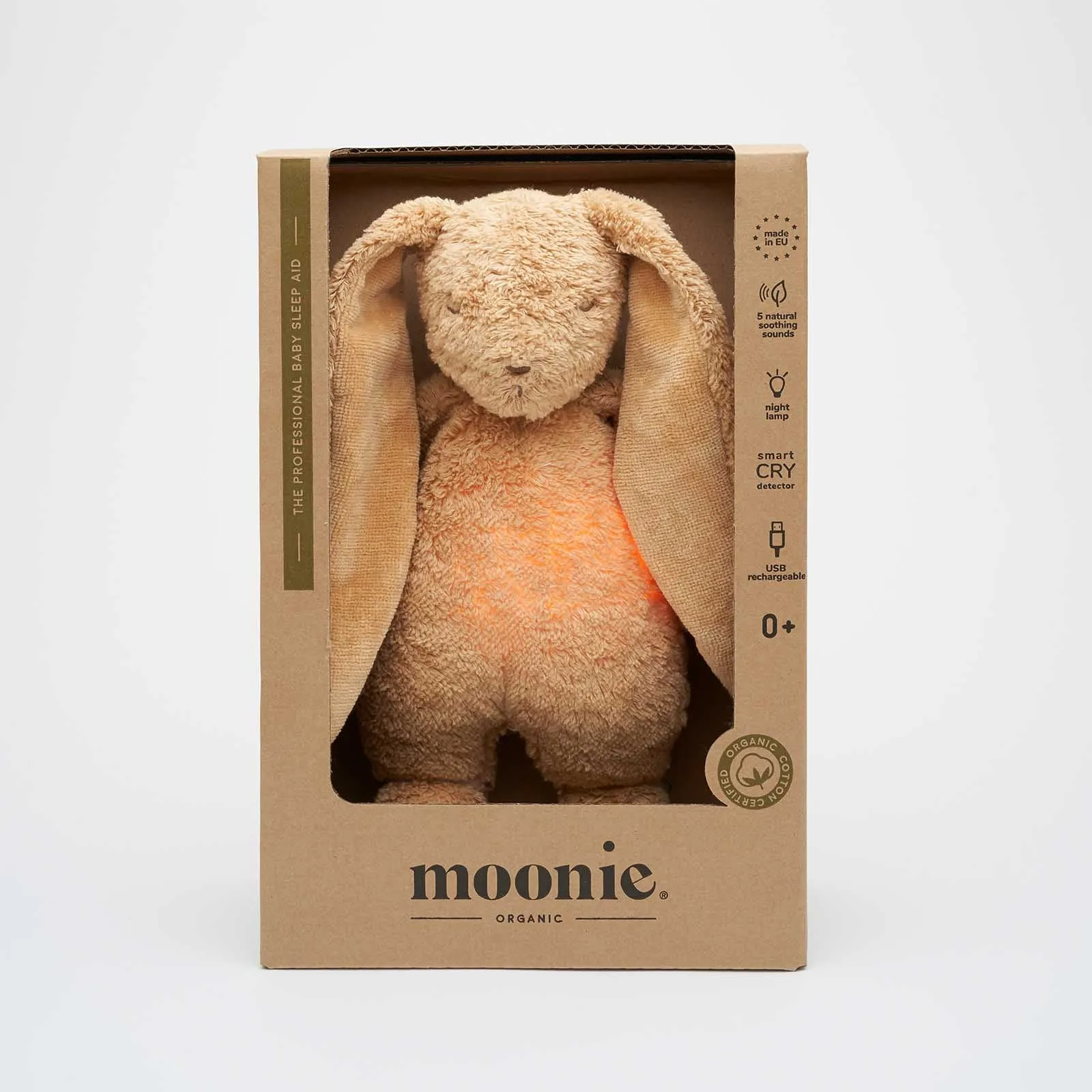 Moonie Humming Organic Bunny Night Light