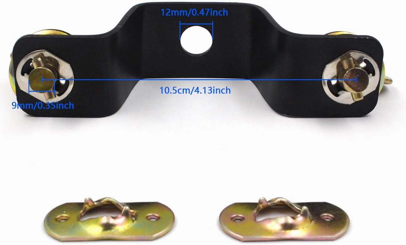 Moving Head Light Bridge Connector Truss Clamp Stage Light Clamps, Bracket Connector Spacing 10.5cm, Quick Lock, 12 mm Aperture Diameter, 220 lb Load Capacity 4 Pack