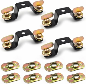 Moving Head Light Bridge Connector Truss Clamp Stage Light Clamps, Bracket Connector Spacing 10.5cm, Quick Lock, 12 mm Aperture Diameter, 220 lb Load Capacity 4 Pack