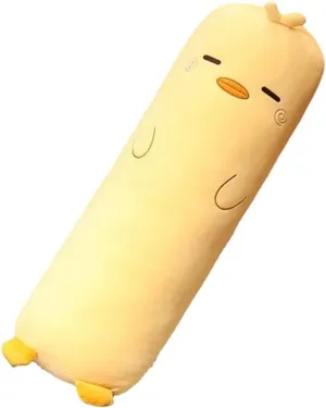 MUPI Long Plush Cute Body Pillow for Bed, Kids Animal Shaped Boyfriend Pillow Toy Gift (Yellow Duck 33 Inch)