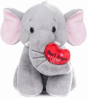 My OLi Plush Elephant Stuffed Animal with Heart Soft Elephant Plush Toys for Kids Valentines Gifts for Girls Boys Lover Plush Wedding Decor
