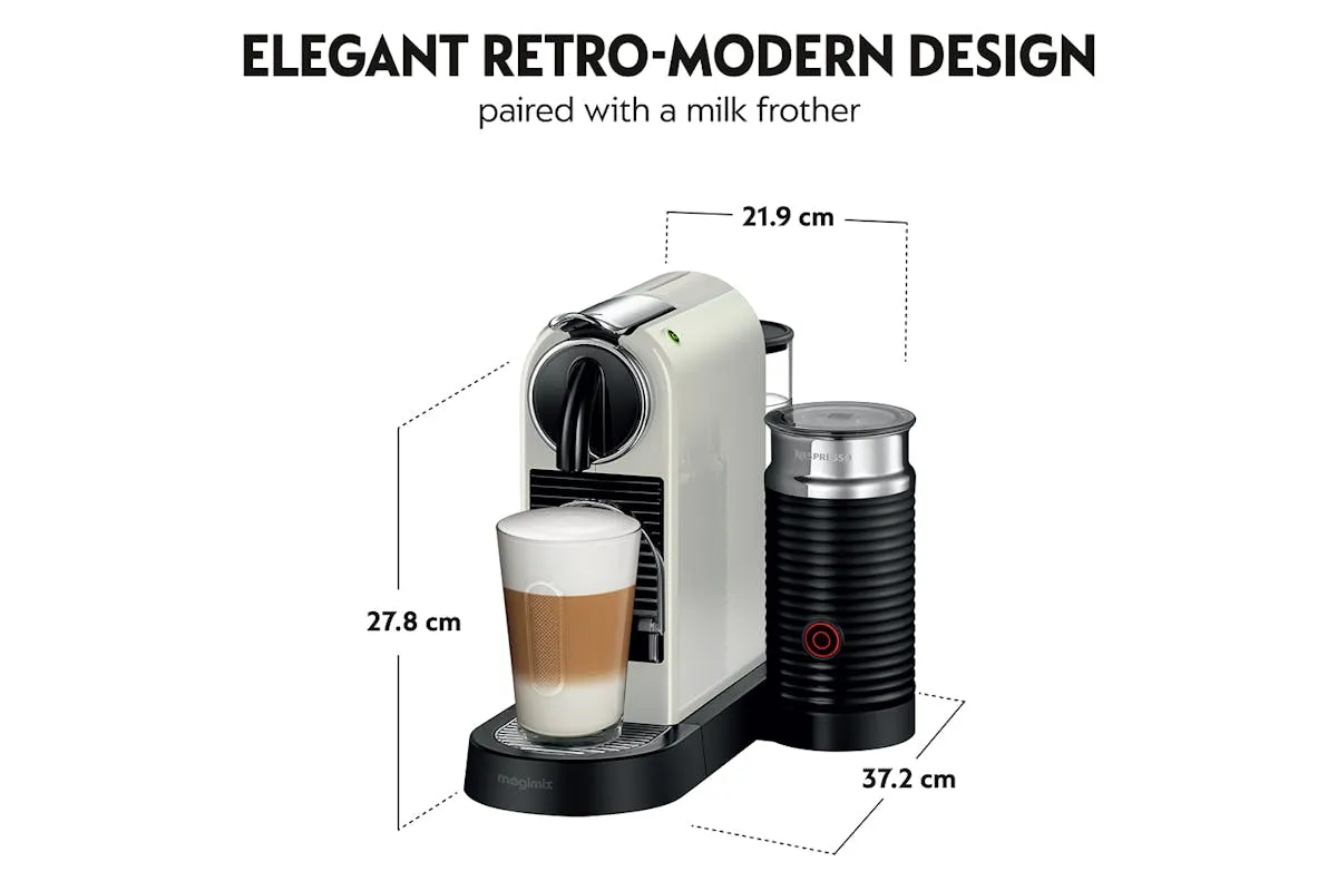 Nespresso CitiZ & Milk 11319 Coffee Machine by Magimix | White