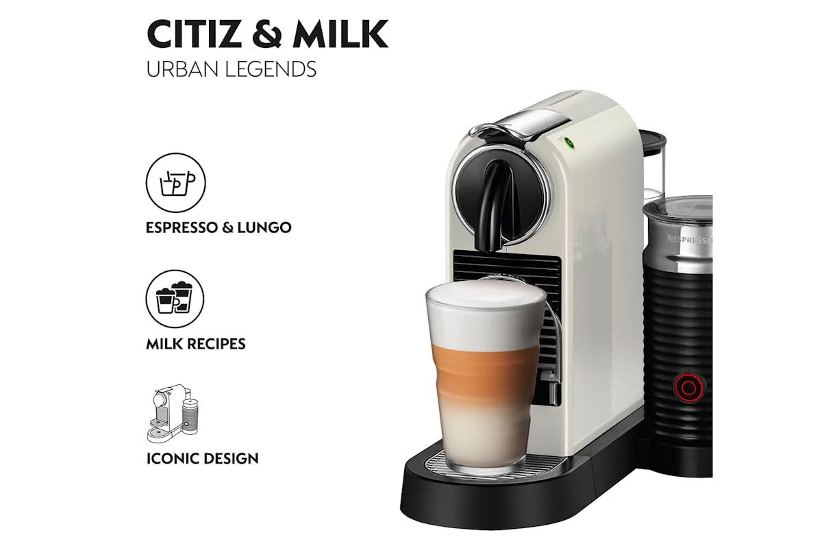 Nespresso CitiZ & Milk 11319 Coffee Machine by Magimix | White