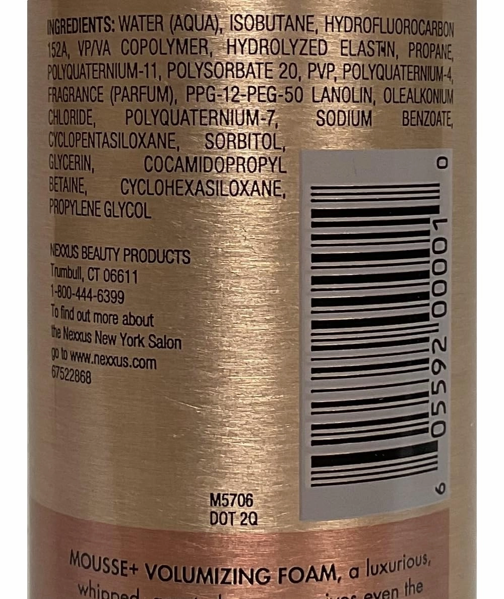 Nexxus Mousse Plus 10.6 Ounce Volumizing Foam Medium Hold (313ml) (2 Pack)