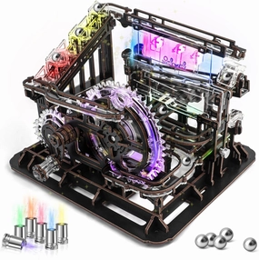 nicknack 3D Wooden Puzzle Model Building Kits Marble Run Toy Wood Marble Run ToyPuzzles Marble Machine Toy for Teens Boys Girls Birthday Gift