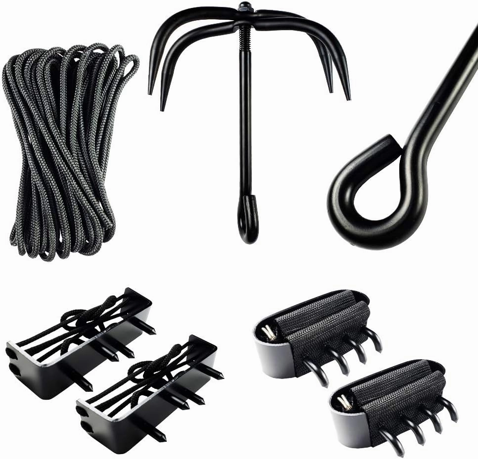 NINJA Combo Set Grappling Hook, Hand claws & Foot Spike Climbing Gear. by Unknown