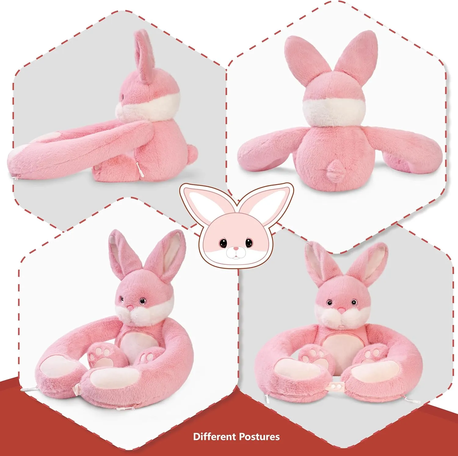 Niuniu Daddy 4LBS| Bunny Heatable Weighted Stuffed Animals, Rabbit Microwave Plush Lavender Scented with Heating Pads, Heated Plushy Toy with Unscented for Girls Women Birthday Christmas Holiday
