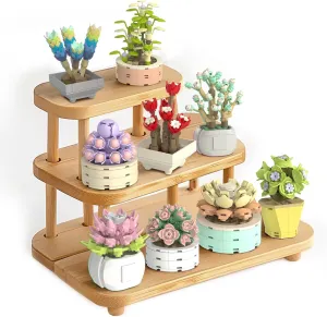 NUTCRACKER Succulent Flower Botanical Collection Building Set for Adults - Plant Flower Mini Bonsai Toy Building Set, Home Office Decor, Christmas Birthday Gifts for Women Girls (750 Pieces)