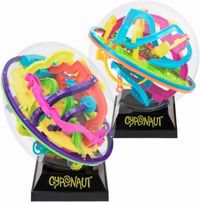 Obstacle 3D Puzzle Ball & Display Stand|437 Total Tangled & Twisted Interactive Maze Obstacles|Alpha & Omega 2 Pack