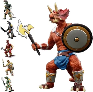 Orange 8 X 5-inch Large Dinosaur With Detachable Random Weapon, Movable Joints - Children's Toy for 3-5 Year Old Boys