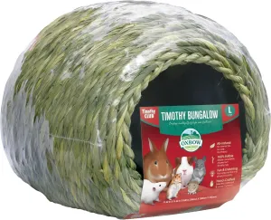 Oxbow Animal Health Timothy Club Bungalow, Large, Guinea Pig Hideout, Guinea Pig Toys, Bunny Toys, 100% Timothy Hay, Bunny Enrichment for Rabbit Cage, Rat Cage Accessories