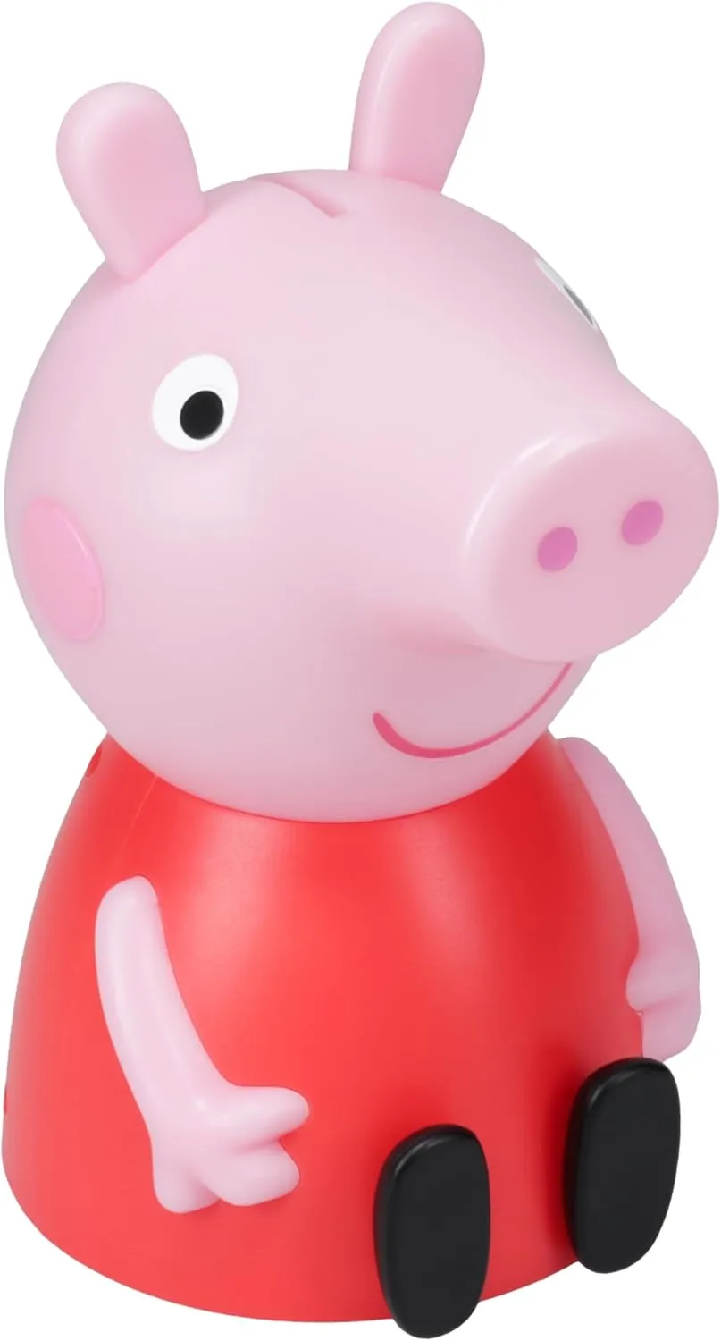 Paladone Peppa Pig Figure Shaped Money Box - Officially Licensed Sounds, Kids Bedroom Accessories & Decor
