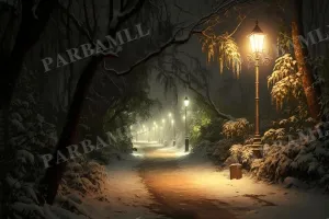Parbamll Jungle Trail at Night Diamond Painting, Diamond Painting Kits Embroidery 5D Full Diamond Adhere Craft, Suitable for Family Interactive Home Decor Cafe Decor or Gifts Giving-20X24Inch