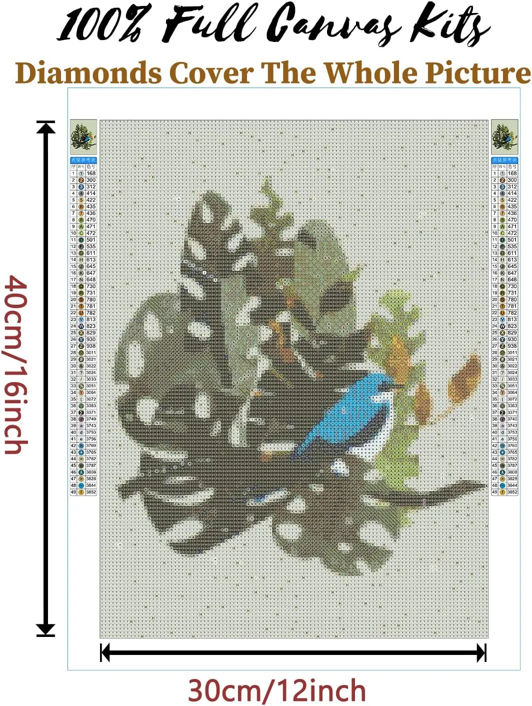 Parbamll Jungle Trail at Night Diamond Painting, Diamond Painting Kits Embroidery 5D Full Diamond Adhere Craft, Suitable for Family Interactive Home Decor Cafe Decor or Gifts Giving-20X24Inch
