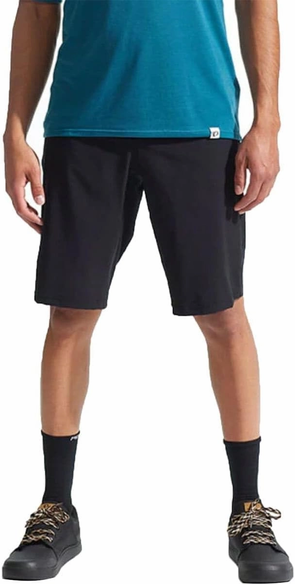 PEARL IZUMI Men's Canyon Short, Comfortable & Durable Mountain Bike Short with Detachable Chamois Liner & Two Zippered Pockets, Black, 32