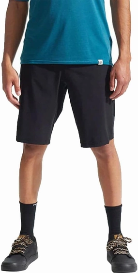 PEARL IZUMI Men's Canyon Short, Comfortable & Durable Mountain Bike Short with Detachable Chamois Liner & Two Zippered Pockets, Black, 32