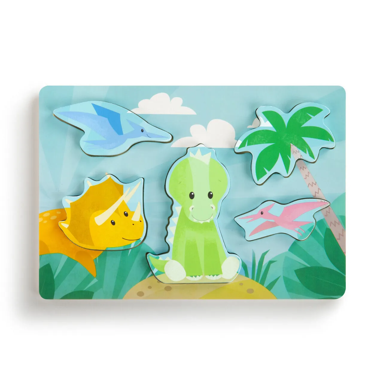 Peek A Boo Puzzle - Dinosaur