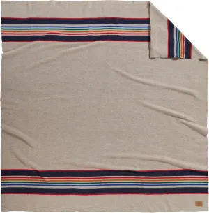 Pendleton National Park Blanket Full 80" x 90" - 100% Wool, Soft and Durable Throw for Home & Outdoor Adventures, Iconic Park Stripes Collectible Keepsake - Yellowstone