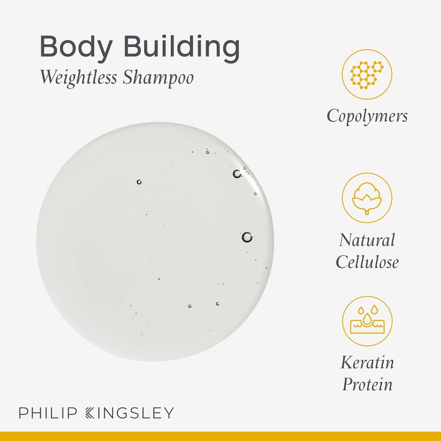 PHILIP KINGSLEY | Body Building Weightless Shampoo | Volumizing Shampoo for Fine, Limp, Flat, Flyaway Hair | Hydrates, Thickens, Lifts and Adds Volume and Shine | 33.8oz