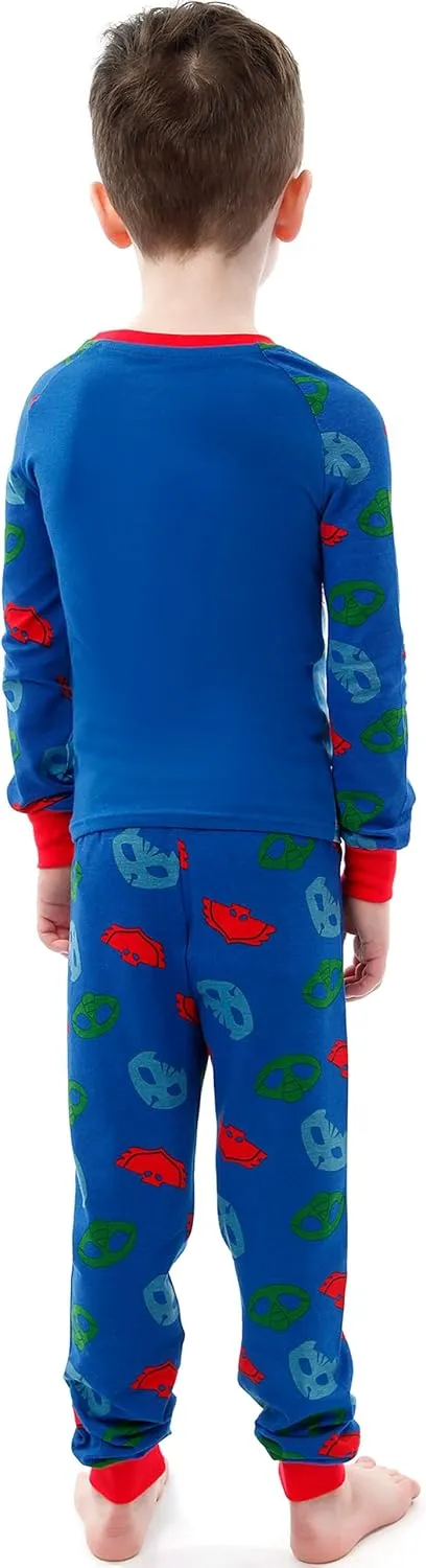 PJ Masks Pajamas | Cozy Kids Pajamas | Catboy Owlette Gekko | Boys Cotton Pajama Set