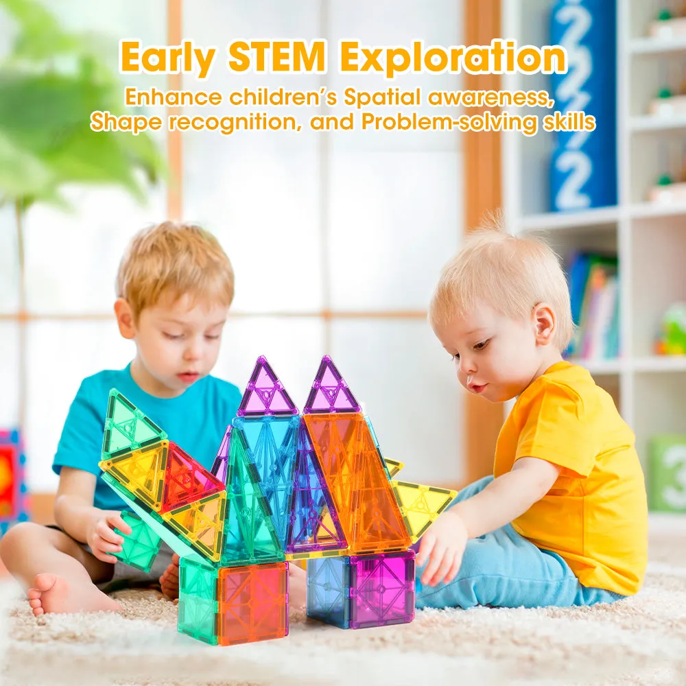 Playpals Kids Magnetic Tiles Blocks Building Educational Toys Child Gift