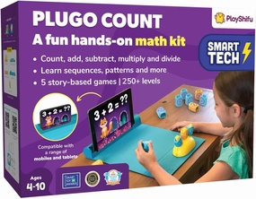 PlayShifu STEM Toy Math Game - Plugo Count (Kit   App with 5 Interactive Math Games) Educational Toy for 4 5 6 7 8 Year Old Birthday Gifts | Story-Based Learning for Kids (Works with tabs/mobiles)