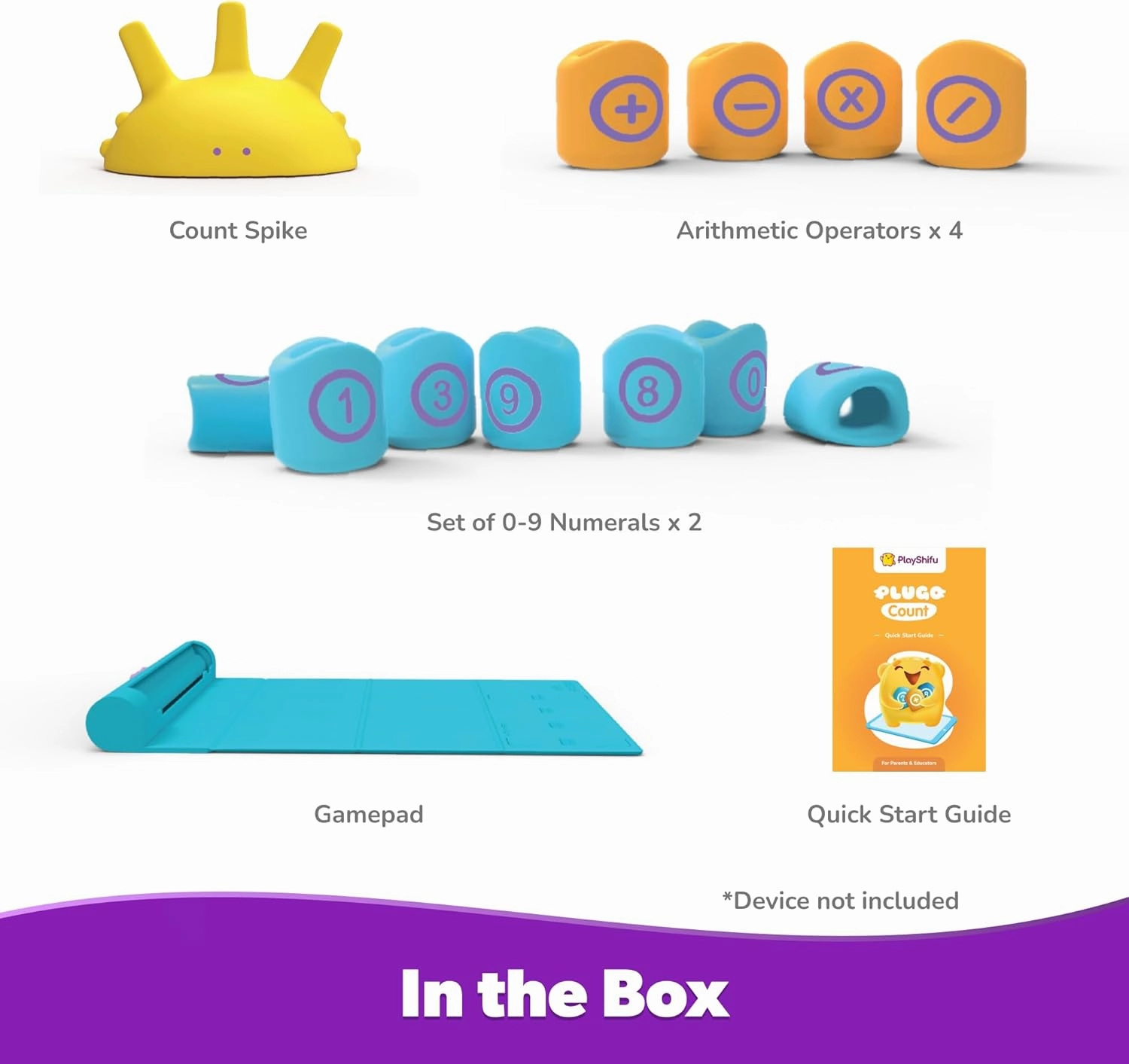 PlayShifu STEM Toy Math Game - Plugo Count (Kit   App with 5 Interactive Math Games) Educational Toy for 4 5 6 7 8 Year Old Birthday Gifts | Story-Based Learning for Kids (Works with tabs/mobiles)