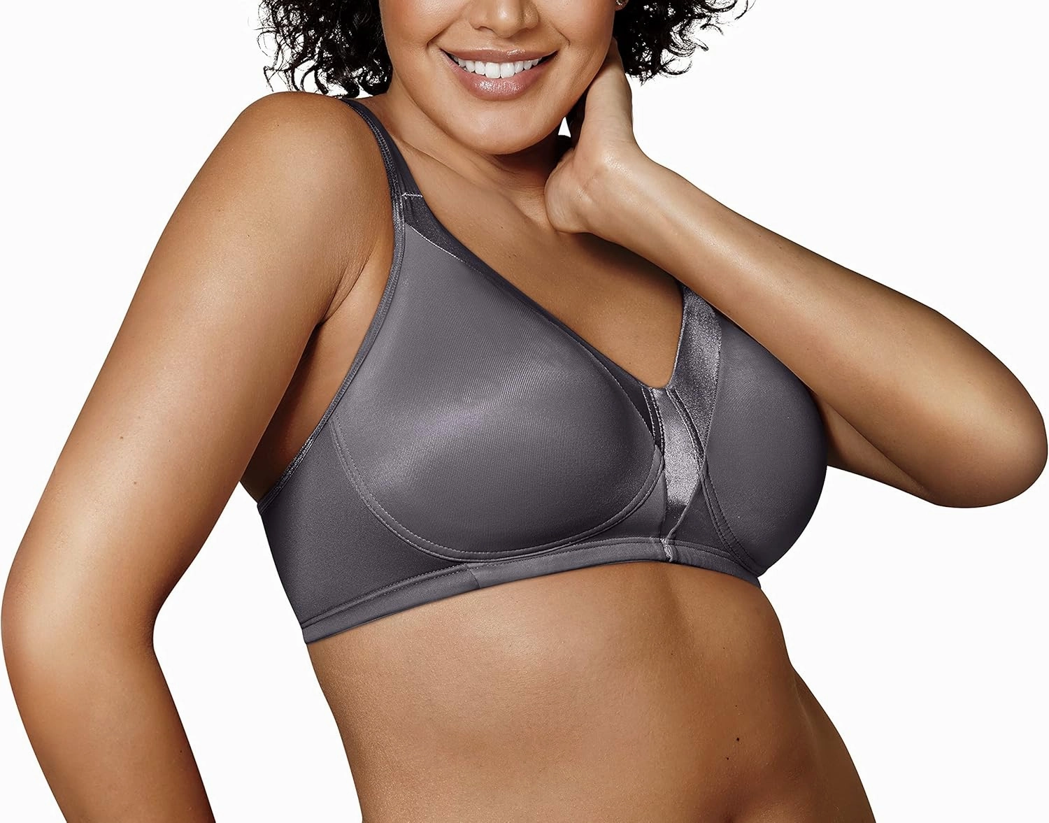 Playtex Women's Wireless Bra, 18 Hour Plus-Size T-Shirt Bras Available, Smoothing, Full Coverage, 4803, Single or 2-Pack