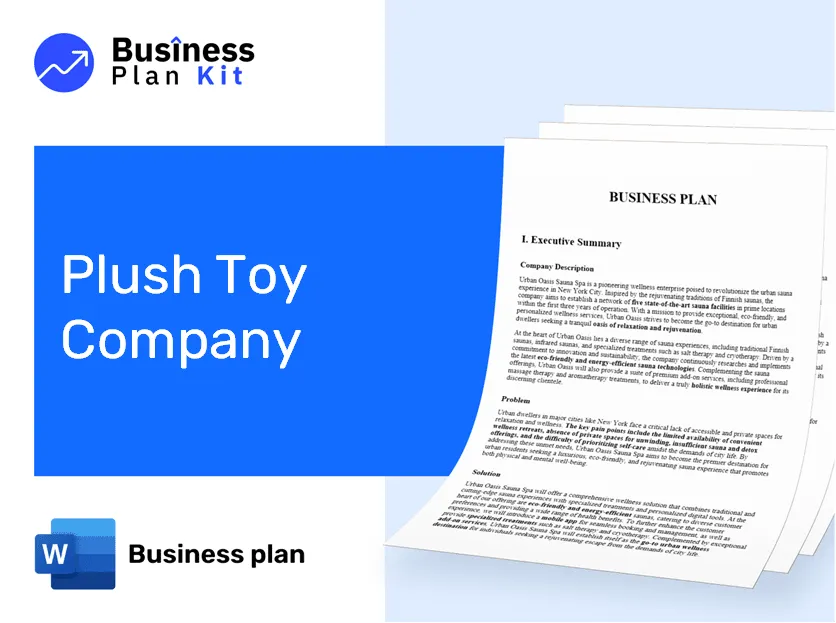 Plush Toy Company Business Plan Example