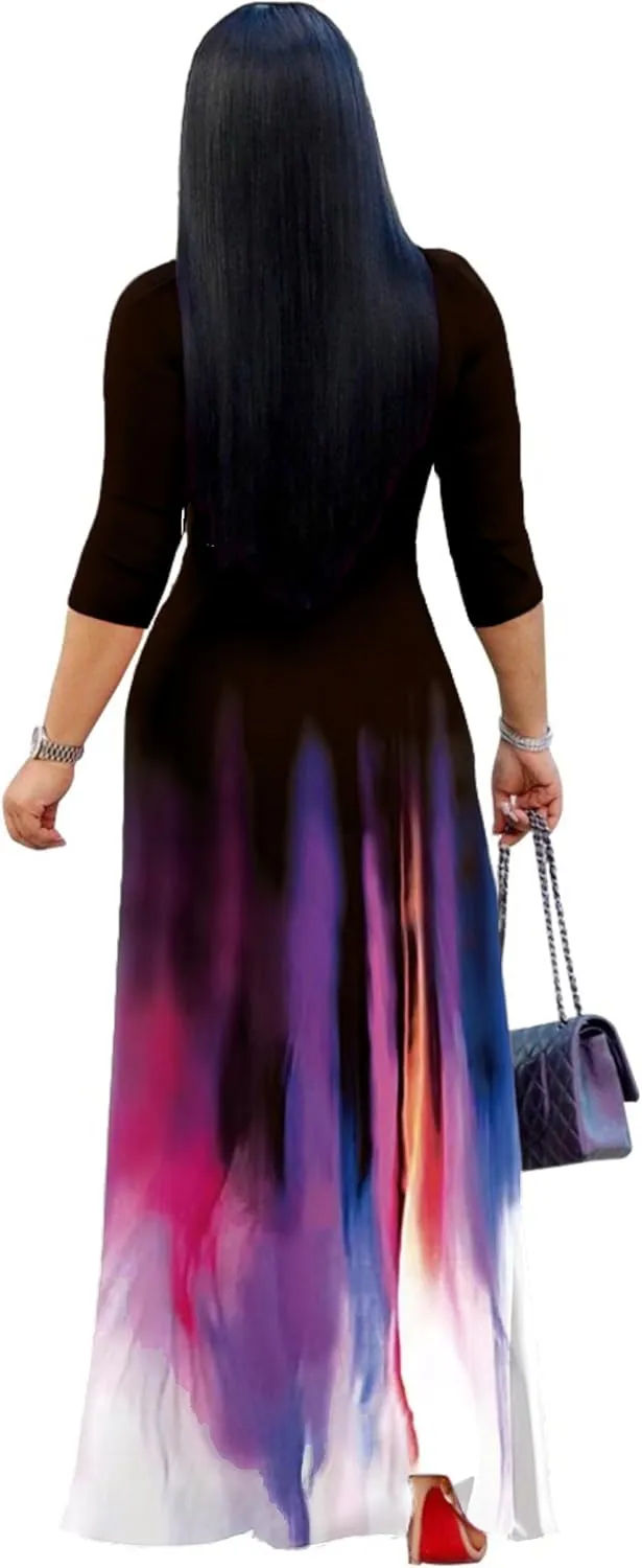 pnpednde Women's Casual Sexy V Neck 3/4 Sleeves Club wear Party Outfits