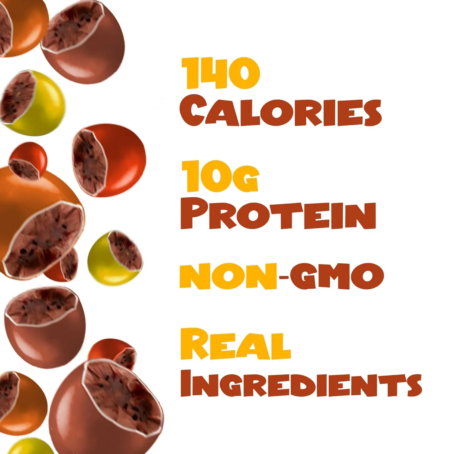 POINTS! KRUNCH Dark Chocolate High Protein Snack With Whey Protein, Candy Shell High Protein Snacks For Adults & Kids, Healthy Protein Candy, No Artificial Additives