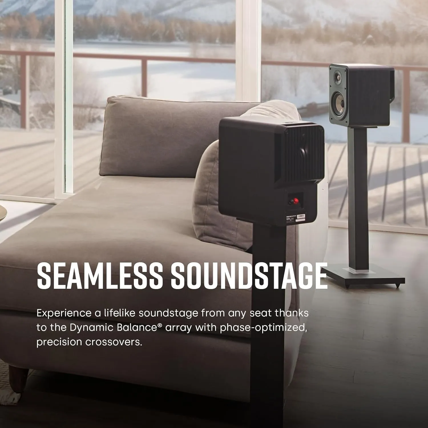 Polk Signature Elite ES15 Bookshelf Speaker - Hi-Res Audio Certified, Dolby Atmos & DTS:X Compatible, 1" Tweeter & 5.25" Woofer, Power Port Technology for Effortless Bass (Pair, Stunning Black)