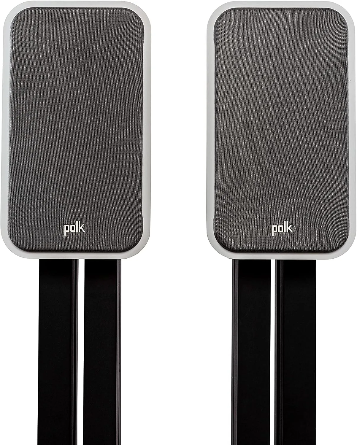 Polk Signature Elite ES20 Bookshelf Speaker - Hi-Res Audio Certified, Dolby Atmos & DTS:X Compatible, 1" Tweeter & 6.5" Woofer, Power Port Technology for Effortless Bass (Pair, Elegant White-Washed)