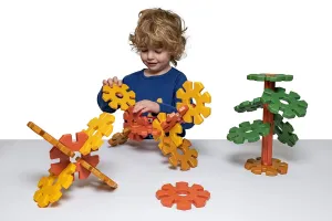 Polydron My First Octoplay Natural Colored Construction Building Toy, Pre-K Educational Fine Motor Learning Resource, 21 Pieces, 2  Years