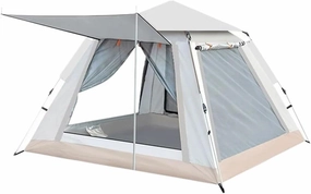 Pop Up Tents Instant Pop Up Tent Automatic Camping Tent 3 4 People Pop Up Camping Tent with Mesh Window Waterproof for Family Vacation Trip Adult Pop Up Tent