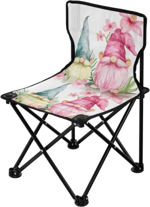 Portable Camping Folding Chairs Foldable Chair Small Gnome Hibiscus Dwarf Lightweight Backpacking Outdoor Outside Fishing