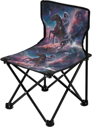 Portable Camping Folding Chairs Foldable Chair Small Horse Astronaut Lightweight Backpacking Outdoor Outside Fishing