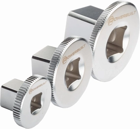 Powerbuilt 3 Piece Low Profile Impact Adapter Set, Various Drive Sizes 1/4, 3/8 and 1/2 Inch - 643066ECE