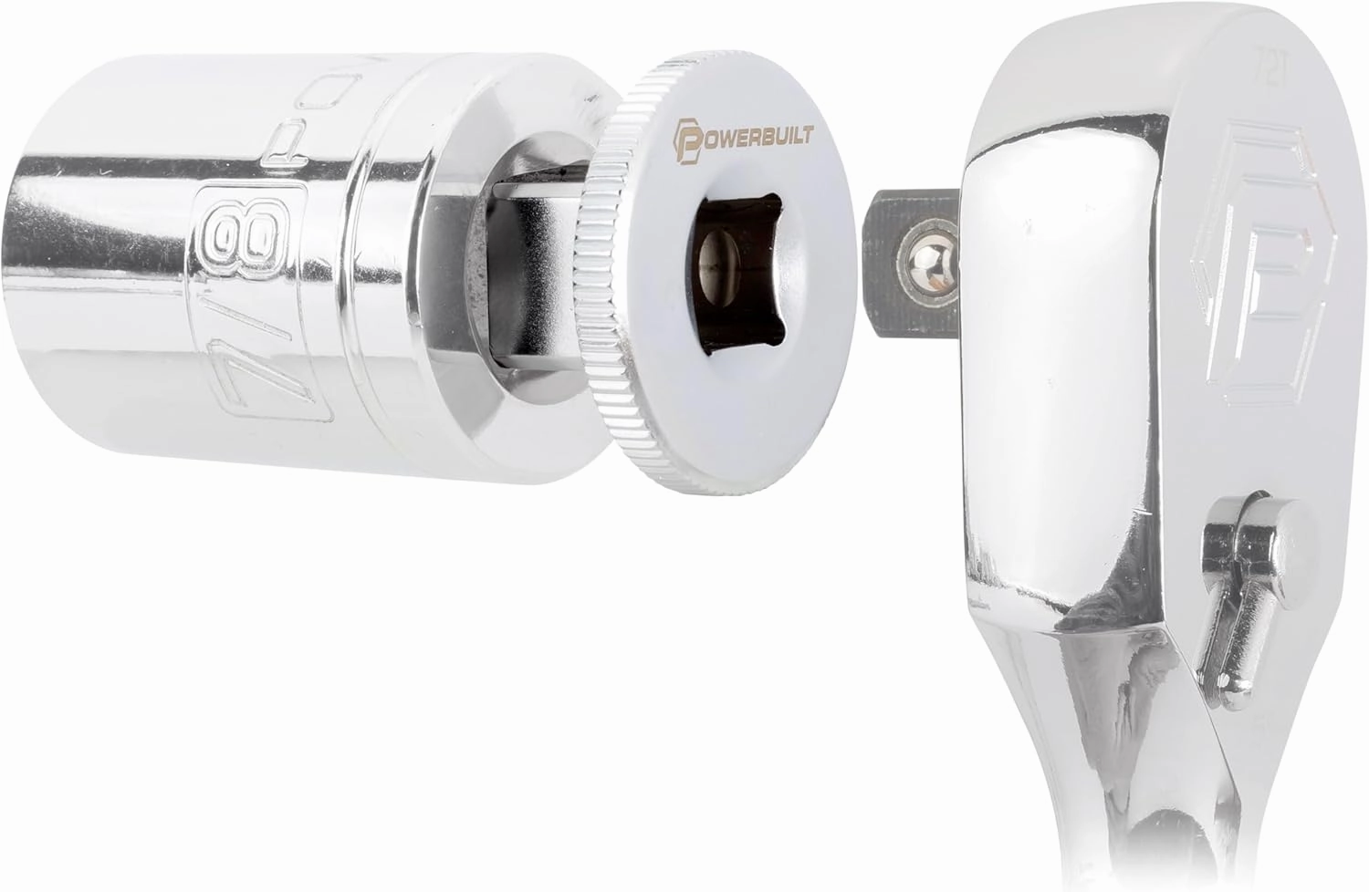 Powerbuilt 3 Piece Low Profile Impact Adapter Set, Various Drive Sizes 1/4, 3/8 and 1/2 Inch - 643066ECE