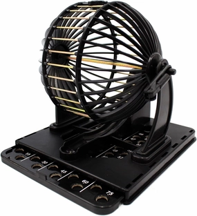 PowerTRC Bingo Machine Cage Game Set | with Bingo Balls | Classic Cage | Bingo Tray (Classic Version)