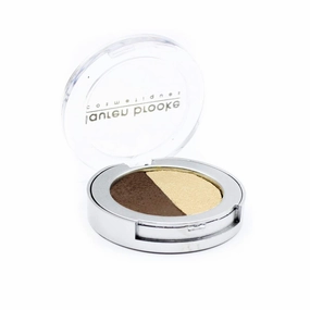 Pressed Eyeshadow Duo, Natural, Organic Makeup (Toffee/Champagne)