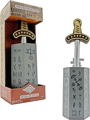 Project Genius Sword in Stone 3D Blind Maze Brainteaser, Wooden Mechanical Puzzle, Gift for Kids 8 , Teens, and Adults - True Genius Series Inspired by Historic Artifacts