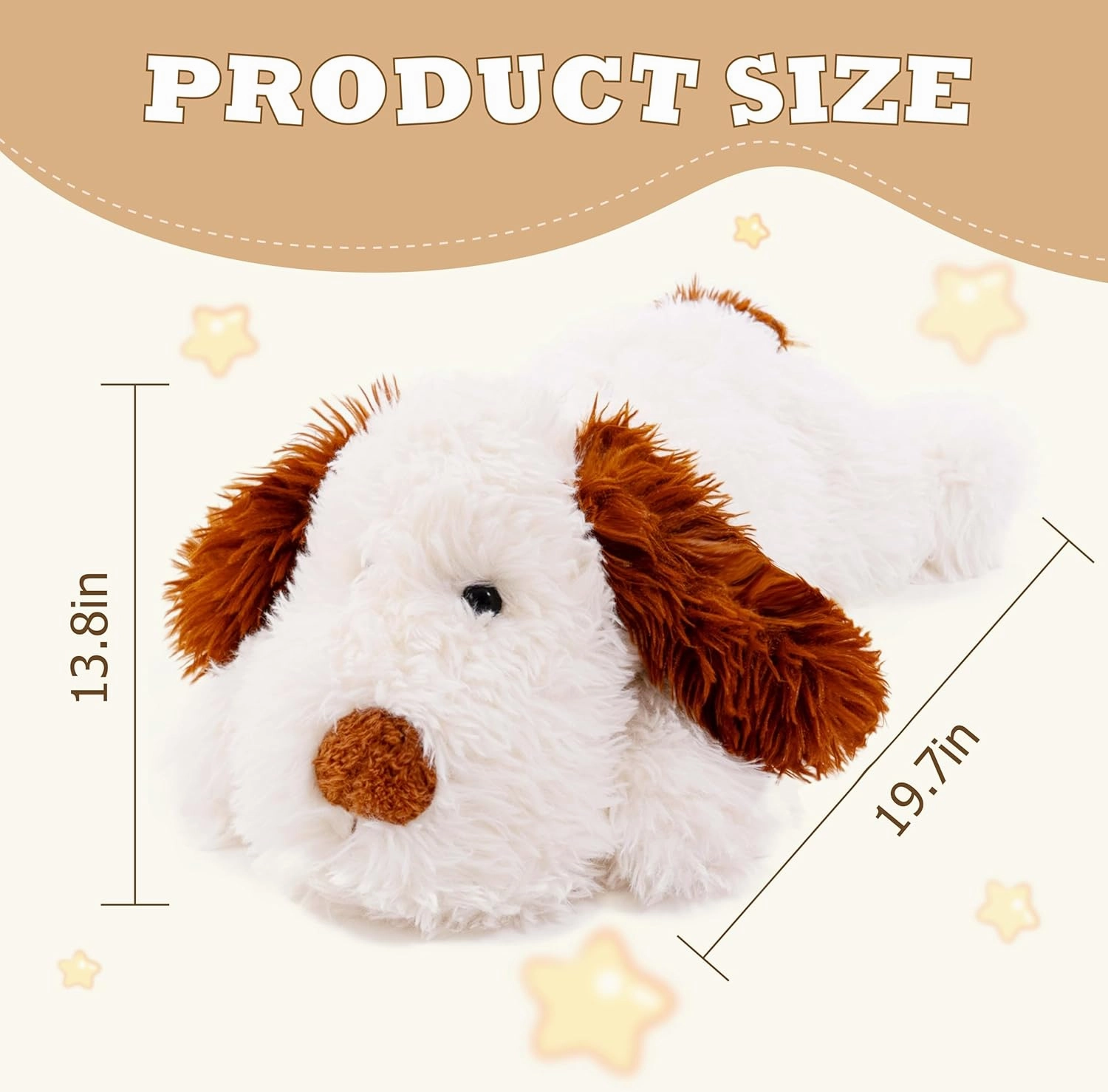 Puppy Stuffed Animals 20 inch, Soft Dog Stuffed Animal, Cute Stuffed Dog Plush Puppy Plush Gift for Kids Girls, Birthday,Valentine,Christmas