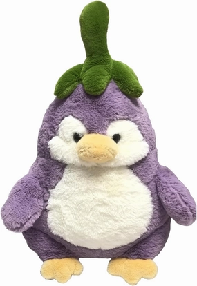 Purple Penguin Plush Toy Eggplant-Shaped Penguin Plush Stuffed Animal, Toys Purple Penguin (Size 11” / 17”) (11 inches)
