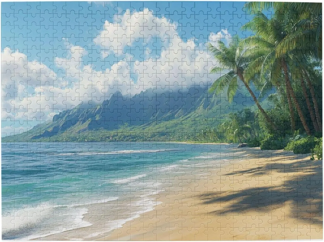 Puzzle 1000 Pieces Fishing on The River Anime Wooden Jigsaw Puzzles Challenging Educational Fun Interactive Toys for Family Creative Gift
