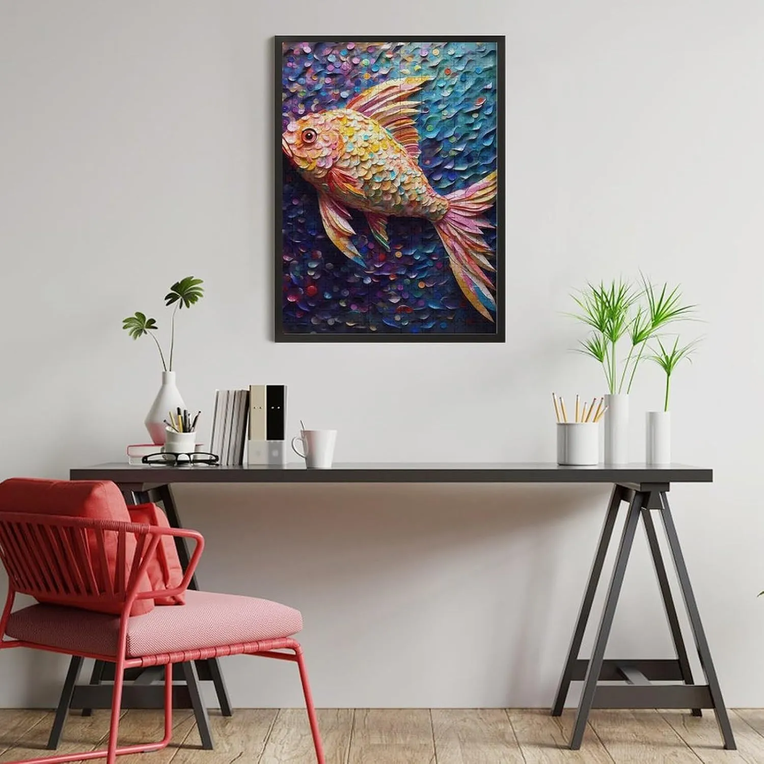 Puzzles for Adults 500 Pieces - The Unique Fish Funny Fish Challenging Jigsaw Puzzle, Daring to Try, Family Entertainment Interactive Fun Jigsaw Puzzle Gifts